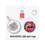 Адресник для тварин WAUDOG Smart ID з QR паспортом "Зубасті монстри", коло 25 мм (225-4048)