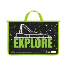 Папка - портфель Maxi А4 пластиковий на блискавці (MX30058)