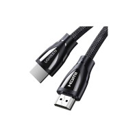 Кабель мультимедійний HDMI M to HDMI M 2.0m braided HD140 black Ugreen (80403)