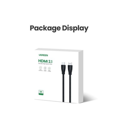 Кабель мультимедійний HDMI M to HDMI M 2.0m braided HD140 black Ugreen (80403)