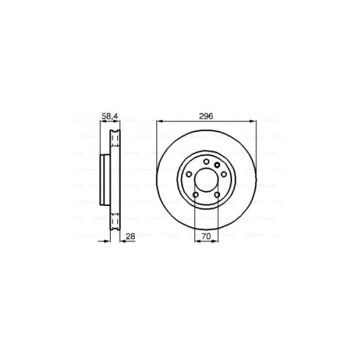 Гальмівний диск Bosch 0 986 478 593
