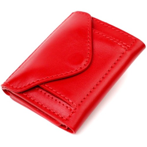 Портмоне Grande Pelle У три складання Червоне (16785)