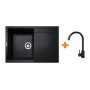 Мийка кухонна Adamant Horizon чорний + змішувач (1824296911503)