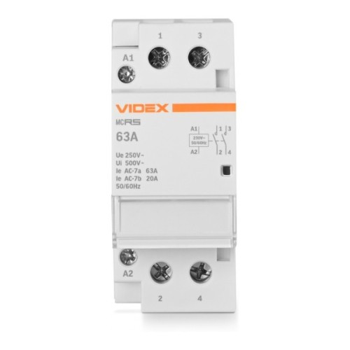 Контактор Videx 2п 63А 2НВ VF-RS-MC2O-63 RESIST
