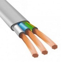 Кабель силовий ЗЗКМ 3х1.5 кв.мм гнучкий, плоский, 100м (ШВВП 3x1,5 ECG / 705863)