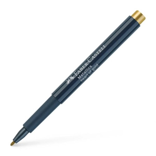Маркер Faber-Castell металік для декору Metallics Marker Heart of gold, M (1,5 мм), колір золотий (30346)