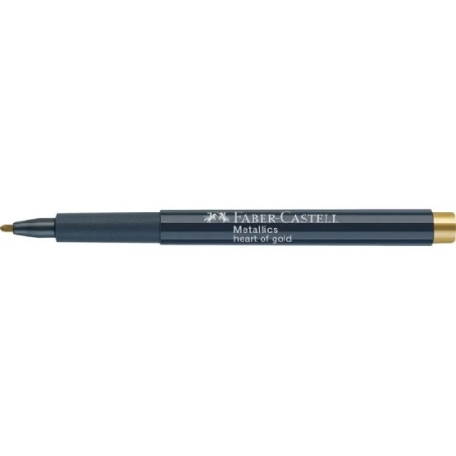 Маркер Faber-Castell металік для декору Metallics Marker Heart of gold, M (1,5 мм), колір золотий (30346)