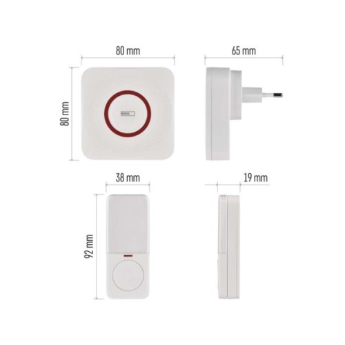 Дверний дзвінок EMOS бездротовий EMOS P5735WS WiFi (P5735WS)