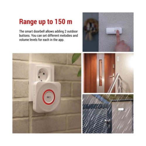 Дверний дзвінок EMOS бездротовий EMOS P5735WS WiFi (P5735WS)