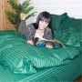 Постільна білизна MirSon SatinStripe 30-0017Green 220х240 King Size (2200005254103)