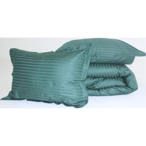 Постільна білизна MirSon SatinStripe 30-0017Green 220х240 King Size (2200005254103)