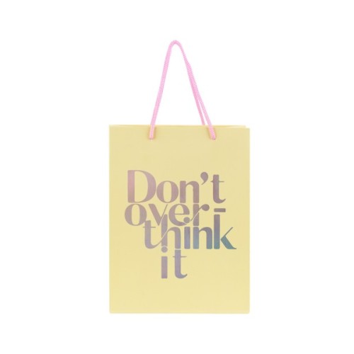 Подарунковий пакет Axent паперовий Don't overthink it 18х24 см (8501-30-A)