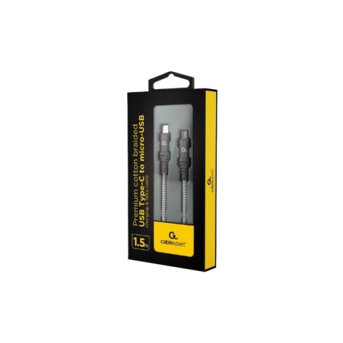 Дата кабель USB-C to Micro 5P 1.5m Cablexpert (CC-USB2B-CMMBM-1.5M)