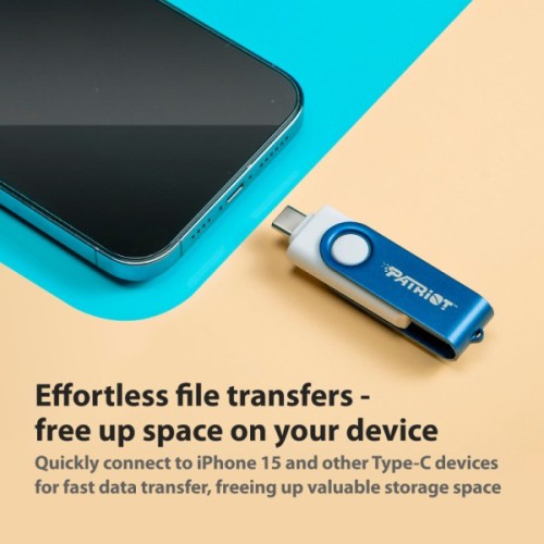 USB флеш накопичувач Patriot 256GB Xporter X550 USB 3.2/Type-C (PS256GX550AAD)