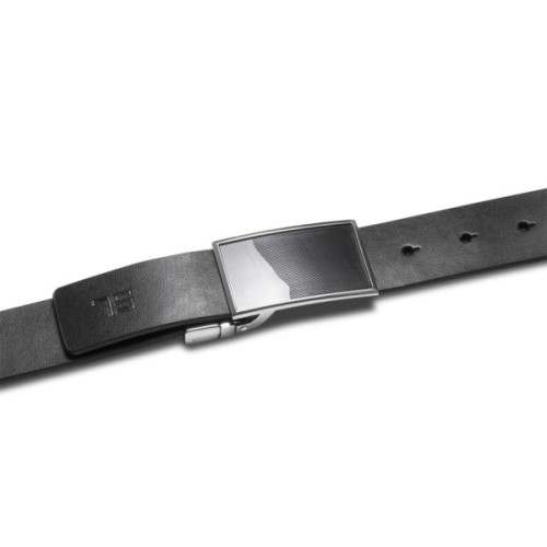 Ремінь Semi Line Чоловічий Шкіряний Black/Blue (DAS303135)