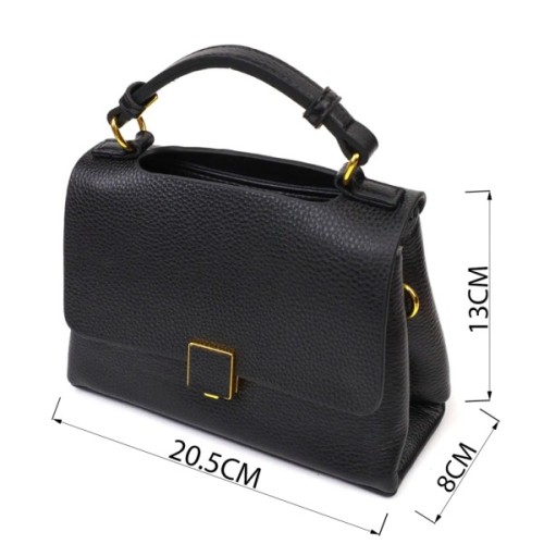 Сумка Vintage Жіноча з натуральної шкіри Чорна (22074)