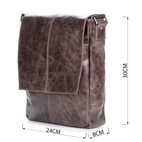 Сумка Shvigel Шкіряна Коричнева (00796)