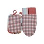 Кухонна прихватка Прованс Набір рукавиця 29х15 та прихватка 15х20 Коралова клітинка (035661)