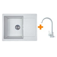 Мийка кухонна Adamant Minimal Old stone + змішувач (1824296912310)