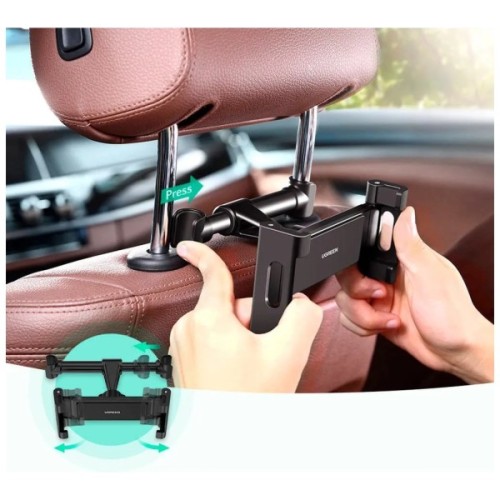 Універсальний автотримач Ugreen LP160 Car Headrest Mount Holder Black (60108)