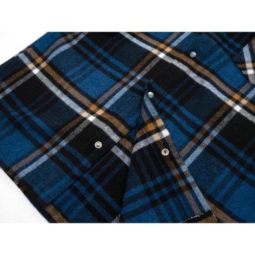 Сорочка дитяча A-Yugi фланелева в клітину (17132-152-blue)