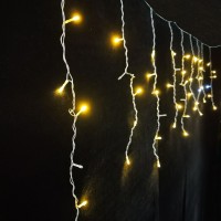 Гірлянда Novogod`ko бахрома 83 LED, теплий білий, 3*0,6 м, мерехтіння (973776)