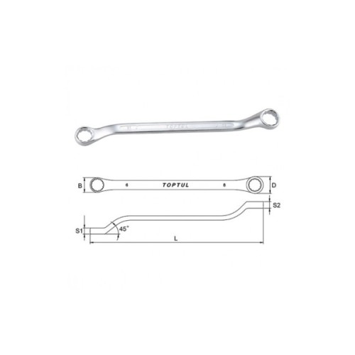 Ключ Toptul накидний (кут 45 °) 30х32мм (AAEH3032)