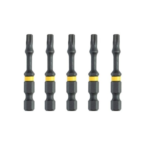 Набір біт DeWALT IMPACT TORSION, ударні, Torx, T25, L=57 мм, 5 шт (DT7396T)