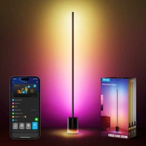 Торшер Govee H607C Floor Lamp 2, 1725Lm, RGBICWW, WI-FI/Bluetooth, black (H607C311)