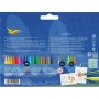 Фломастери Faber-Castell Динозавр 18 кольорів + 3 металика + 3 неонових + наклейки у картонній коробці (32963)
