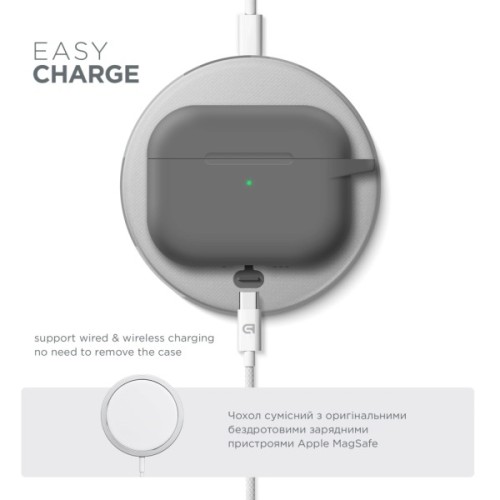 Чохол для навушників Armorstandart Hang Case For Apple AirPods Pro 3 Grey (ARM88270)