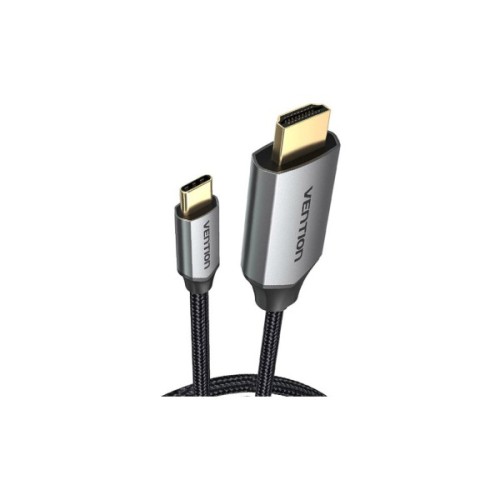 Кабель мультимедійний USB-C to HDMI M 1.5m 4K60Hz Thunderbolt 3 HDCP2.2 black Vention (CRBBG)