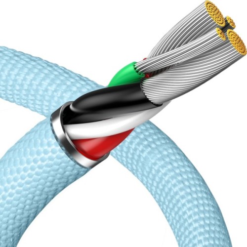 Дата кабель USB 2.0 AM to Lightning 2.0m 2.4A sky blue Baseus (CAJY001203)