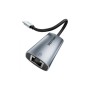 Перехідник USB-C to RJ45 Ethernet 1000Mbps black Vention (CFPHB)