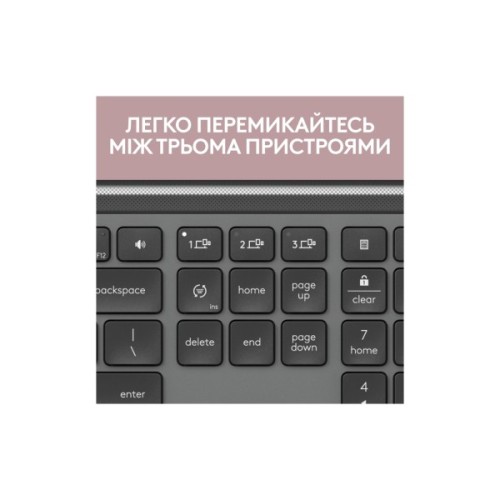 Клавіатура Logitech K950 Bluetooth/Wireless UA Graphite (920-012465)