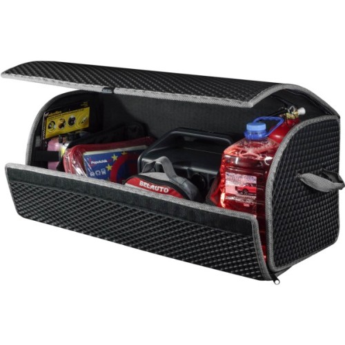 Сумка-органайзер EVAtech L-PRO 32x75x30 см. Ромб чорний з сірим кантом (BS13641OL3RBG)