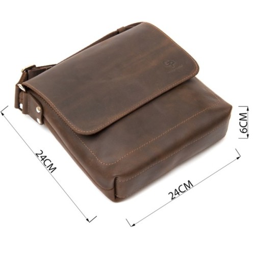 Сумка Grande Pelle Чоловіча Коричнева (11432)