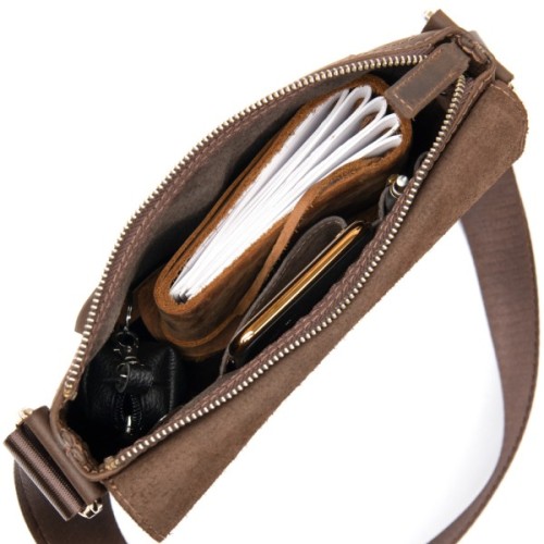 Сумка Grande Pelle Чоловіча Коричнева (11432)