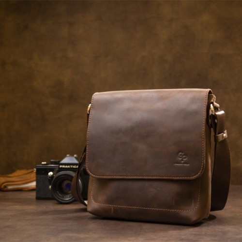 Сумка Grande Pelle Чоловіча Коричнева (11432)