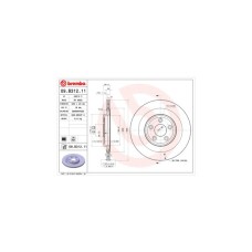 Гальмівний диск Brembo 09.B312.11