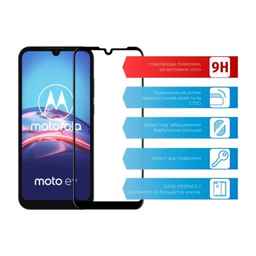 Скло захисне ACCLAB Full Glue MOTO E6s (1283126509025)