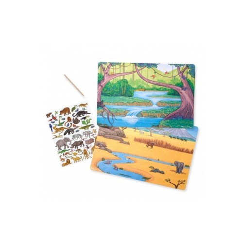 Набір для творчості Melissa&Doug Перевідні наліпки Джунглі і Саванна (MD9532)