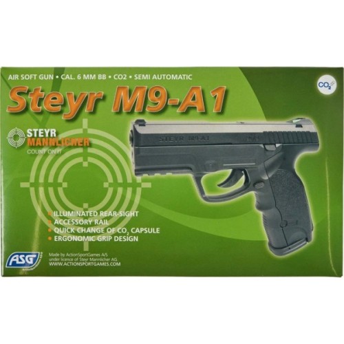 Страйкбольний пістолет ASG Steyr M9-A1 CO2 (16090)