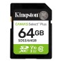 Карта пам'яті Kingston 64GB SDXC class 10 UHS-I V10 A1 Canvas Select Plus (SDS3/64GB)
