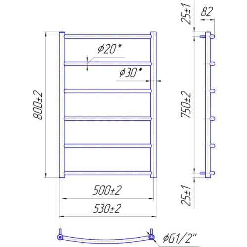 Сушарка для рушників MARIO Класік (1.1.0107.01.P)