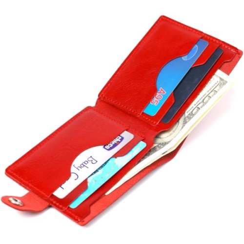 Портмоне Shvigel Шкіряне Червоне (16461)