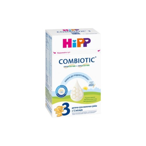 Дитяча суміш HiPP молочна Combiotic 3 +12 міс. 500 г (9062300138785)