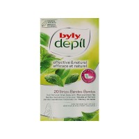 Воскові смужки Byly Для депіляції тіла з М’ятою, Зеленим чаєм, Алое 20 шт (8411104040502)
