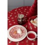 Скатертина Прованс Дзвіночки на червоному Dх136 см (036868)