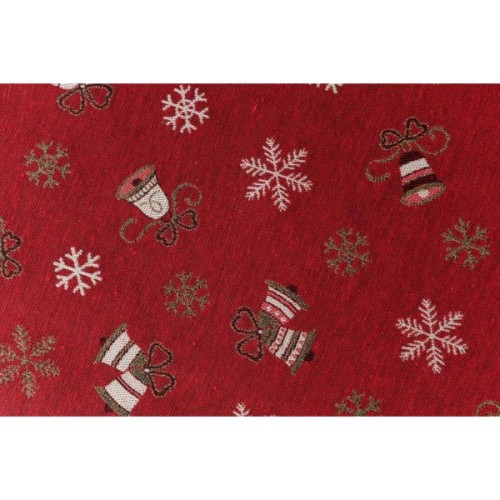 Скатертина Прованс Дзвіночки на червоному Dх136 см (036868)